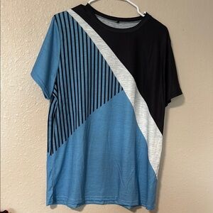 Stylish Blue and Black Men's Shirt